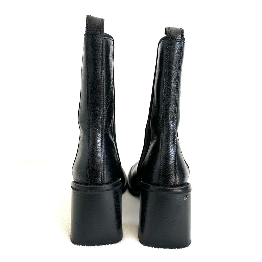 ASOS DESIGN Runaway leather chelsea boots Black Slip On Woman's - Picture 3 of 12